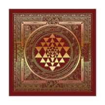 Signature yoga meditation symbol india hindu card