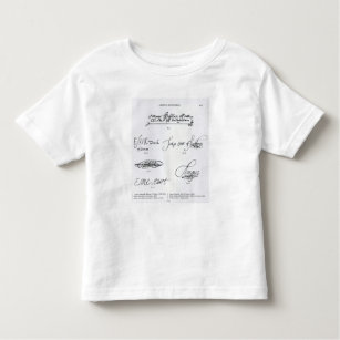 Signatures of 16th and 17th century toddler T-Shirt