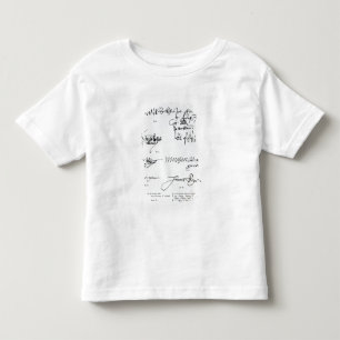 Signatures of Scottish 15th and 16th century Toddler T-Shirt