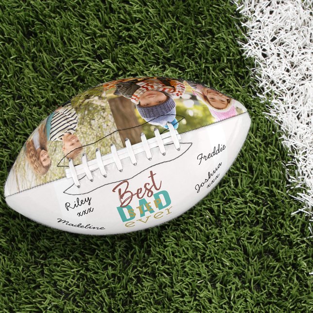 Signed Best Step Dad Ever 2 Photo Football (Creator Uploaded)