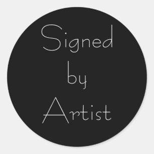 Signed by Artist Stickers