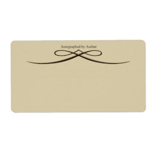 Signed by Author Ecru Colour Chiseled Bow