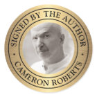 Signed by the author custom photo golden gradient