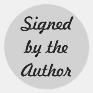 Signed by the Author Sticker