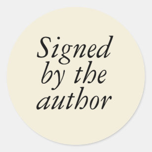 Signed by the Author Stickers