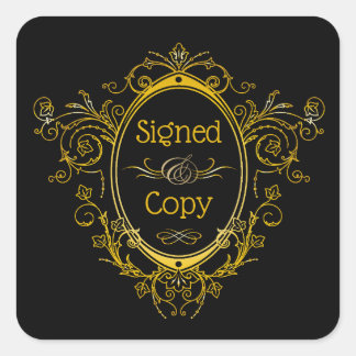 Signed Copy - Author Book Plate Square Sticker