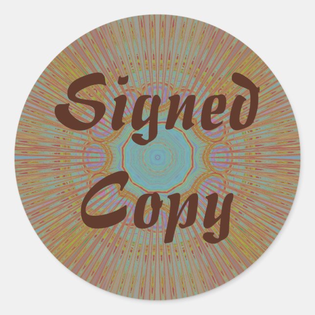 Signed Copy - Round Stickers (#12) (Front)