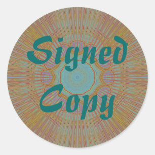 Signed Copy - Round Stickers (#14)