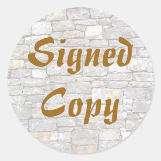 Signed Copy - Round Stickers (#17)