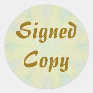 Signed Copy - Round Stickers (#23)