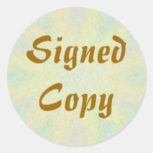 Signed Copy - Round Stickers (23)