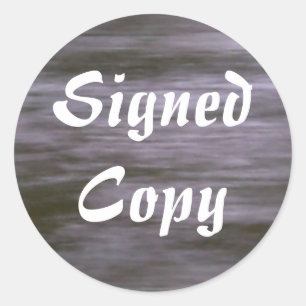 Signed Copy - Round Stickers (#27)