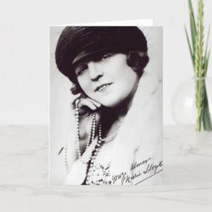 Signed Photograph of Marie Lloyd Card