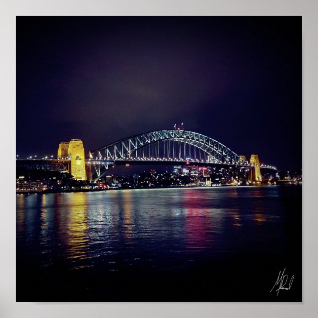 Signed Sydney Harbour Bridge Poster (Front)