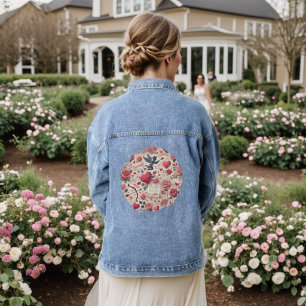Signed with a Rose Denim Jacket