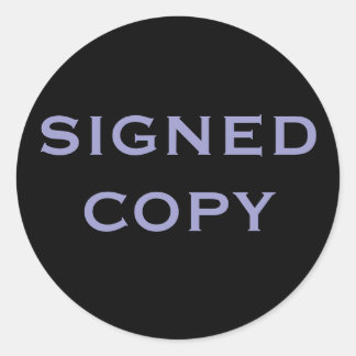 SIGNEDCOPY CLASSIC ROUND STICKER