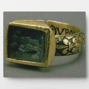 Signet ring of King Louis IX of France (St. Louis) Plaque