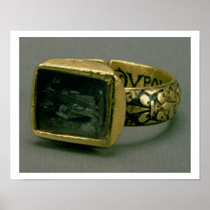 Signet ring of King Louis IX of France (St. Louis) Poster
