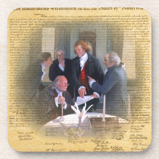Signing Of The Declaration Of Independence Coaster (Front)