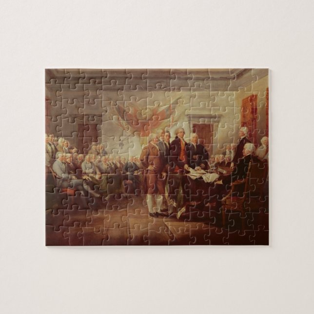 Signing the Declaration of Independence, 4th Jigsaw Puzzle (Horizontal)