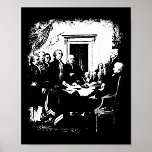 Signing The Declaration Of Independence 4th Of Jul Poster