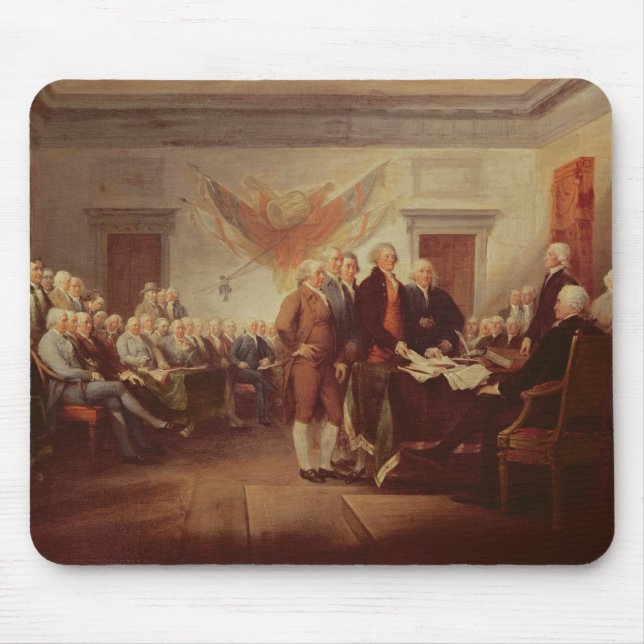 Signing the Declaration of Independence Mouse Pad (Front)