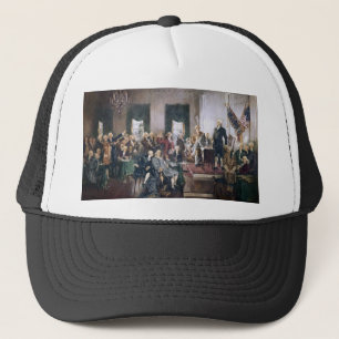 Signing the US Constitution by Christy Trucker Hat