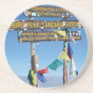 Signpost  on the  Summit of Kilimanjaro kenya Coaster