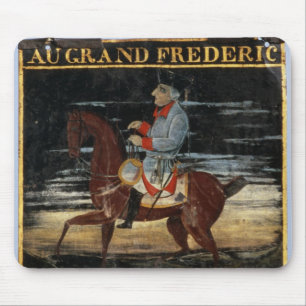 Signpost with Frederick the Great on Horseback Mouse Pad