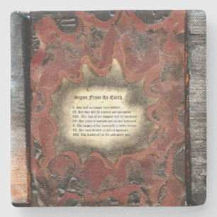 Signs From The Earth Stone Coaster