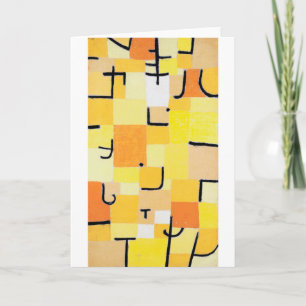 Signs in Yellow, Paul Klee Card
