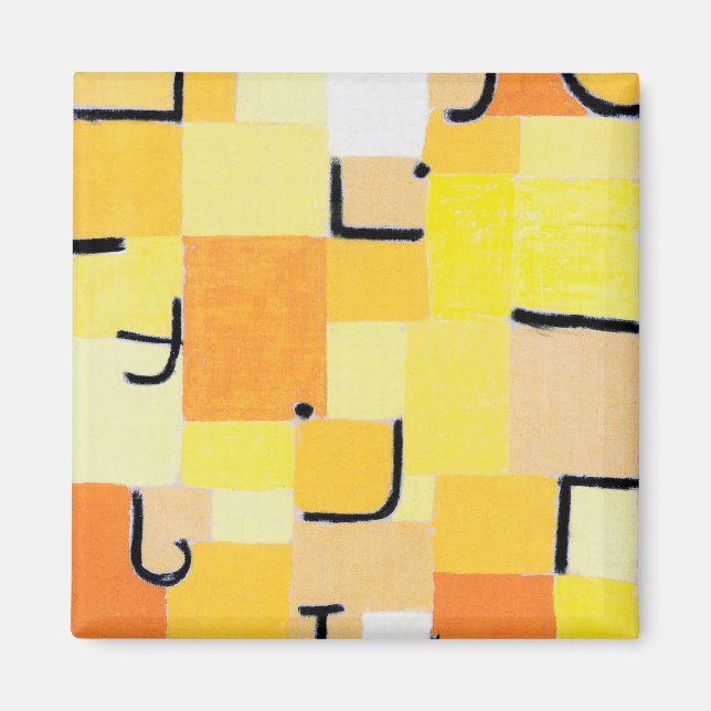 Signs in Yellow, Paul Klee Magnet (Front)