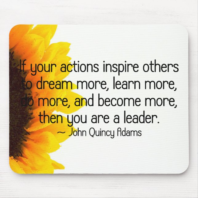 Signs of a true leader mouse pad (Front)