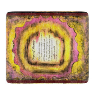 Signs of Beauty Cutting Board