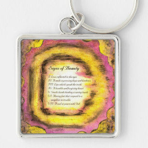 Signs of Beauty Key Ring