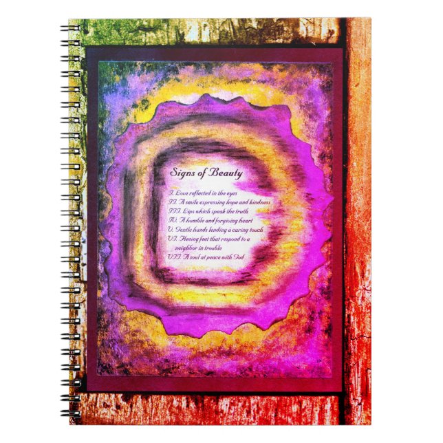 Signs of Beauty Notebook (Front)