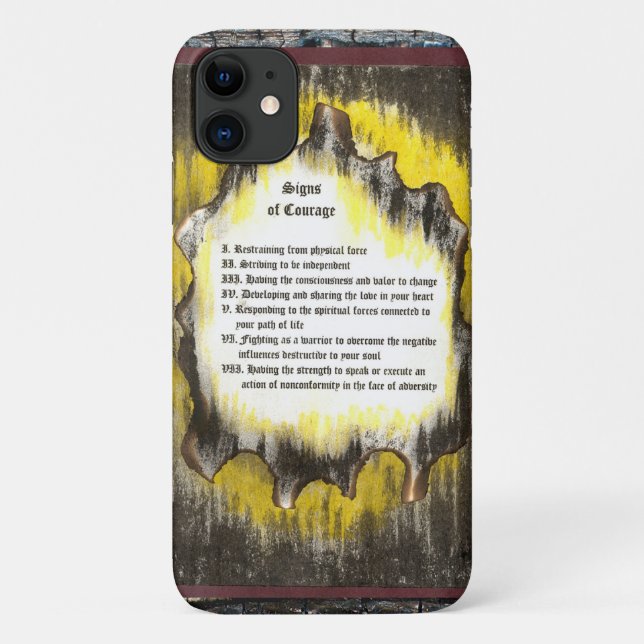 Signs of Courage Case-Mate iPhone Case (Back)