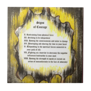 Signs of Courage Tile
