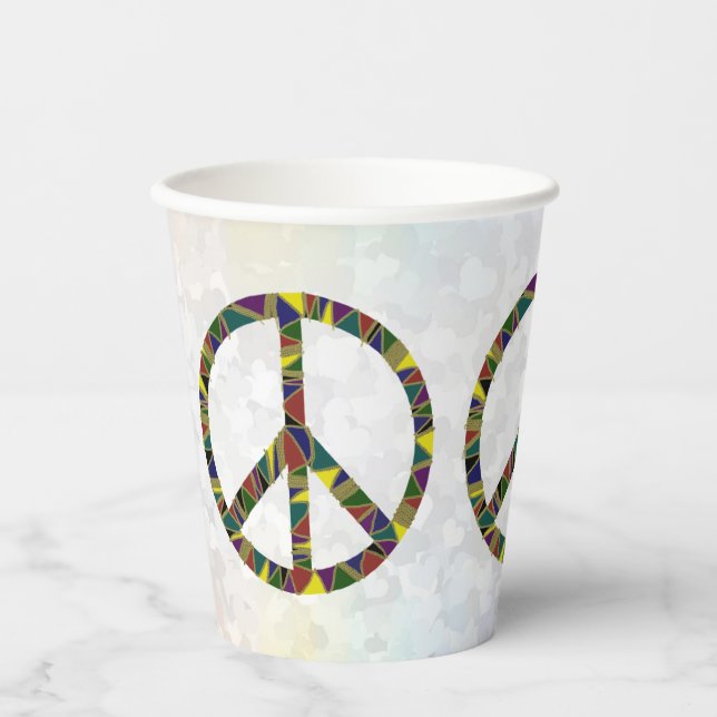 Signs of Peace Pappbecher Paper Cups (Front)