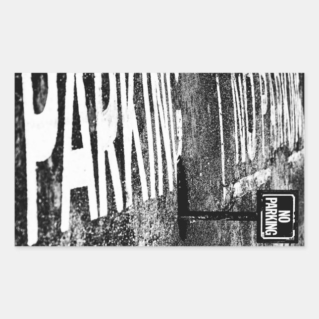 signs of reservation rectangular sticker (Front)