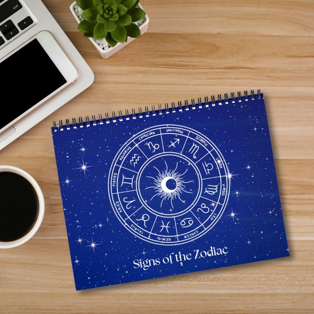 Signs of the Zodiac Illustrations with Stars Calendar (Creator Uploaded)