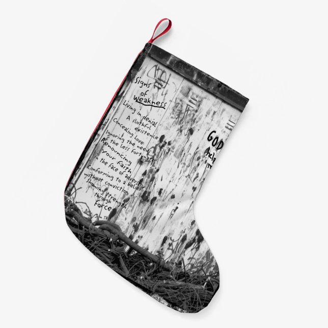 Signs of Weakness Small Christmas Stocking (Front (Hanging))