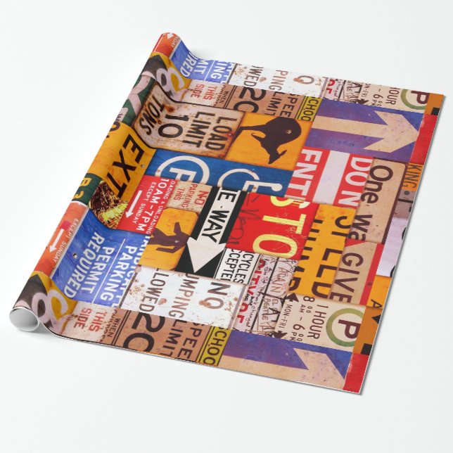 Signs Wrapping Paper (Unrolled)