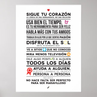 Sigue tu corazón poster