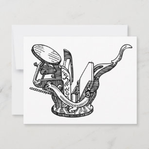 Sigwalt letterpress printing press greeting card