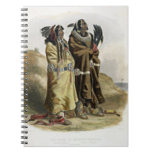 Sih-Chida and Mahchsi-Karehde, Mandan Indians, pla Notebook
