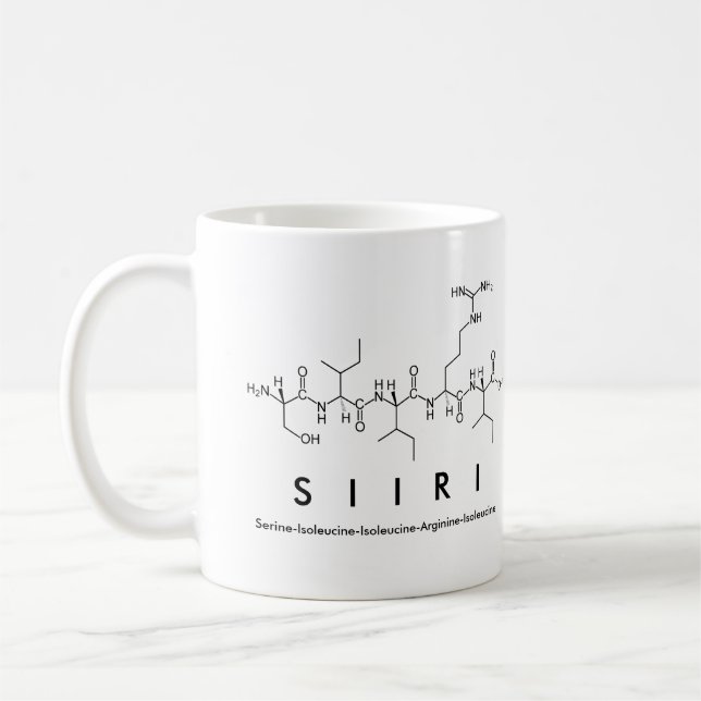 Siiri peptide name mug (Left)