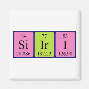 Siiri periodic table name magnet