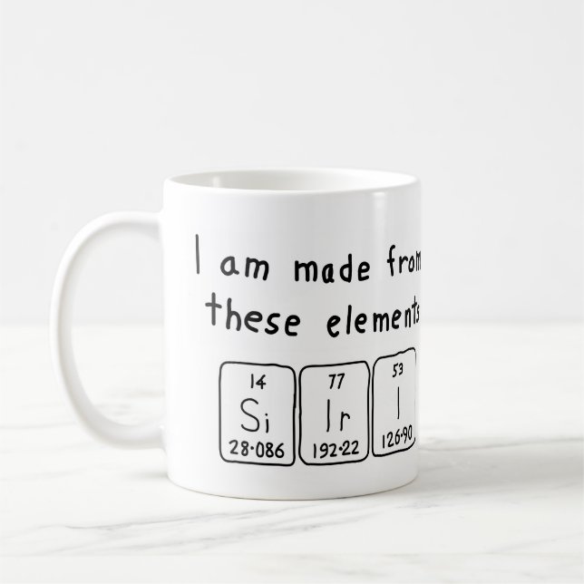Siiri periodic table name mug (Left)