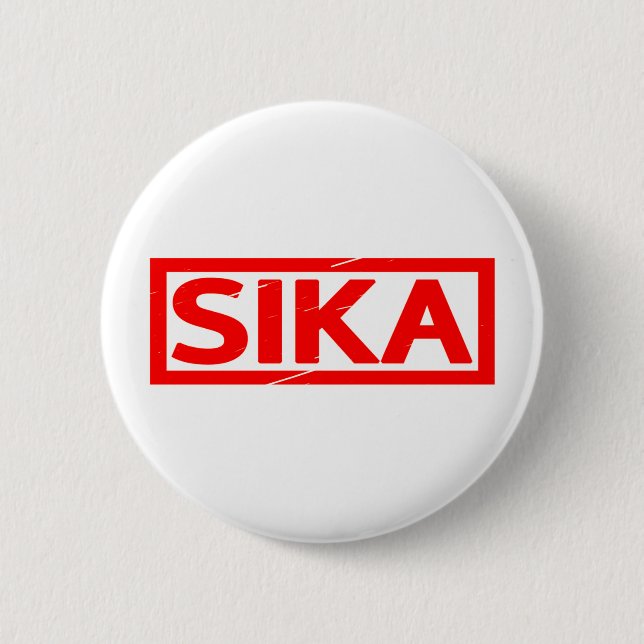 Sika Stamp 6 Cm Round Badge (Front)